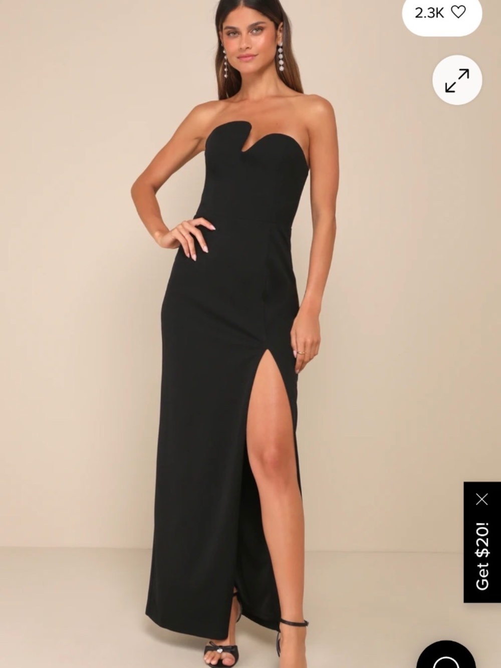 Lulus formal gown black